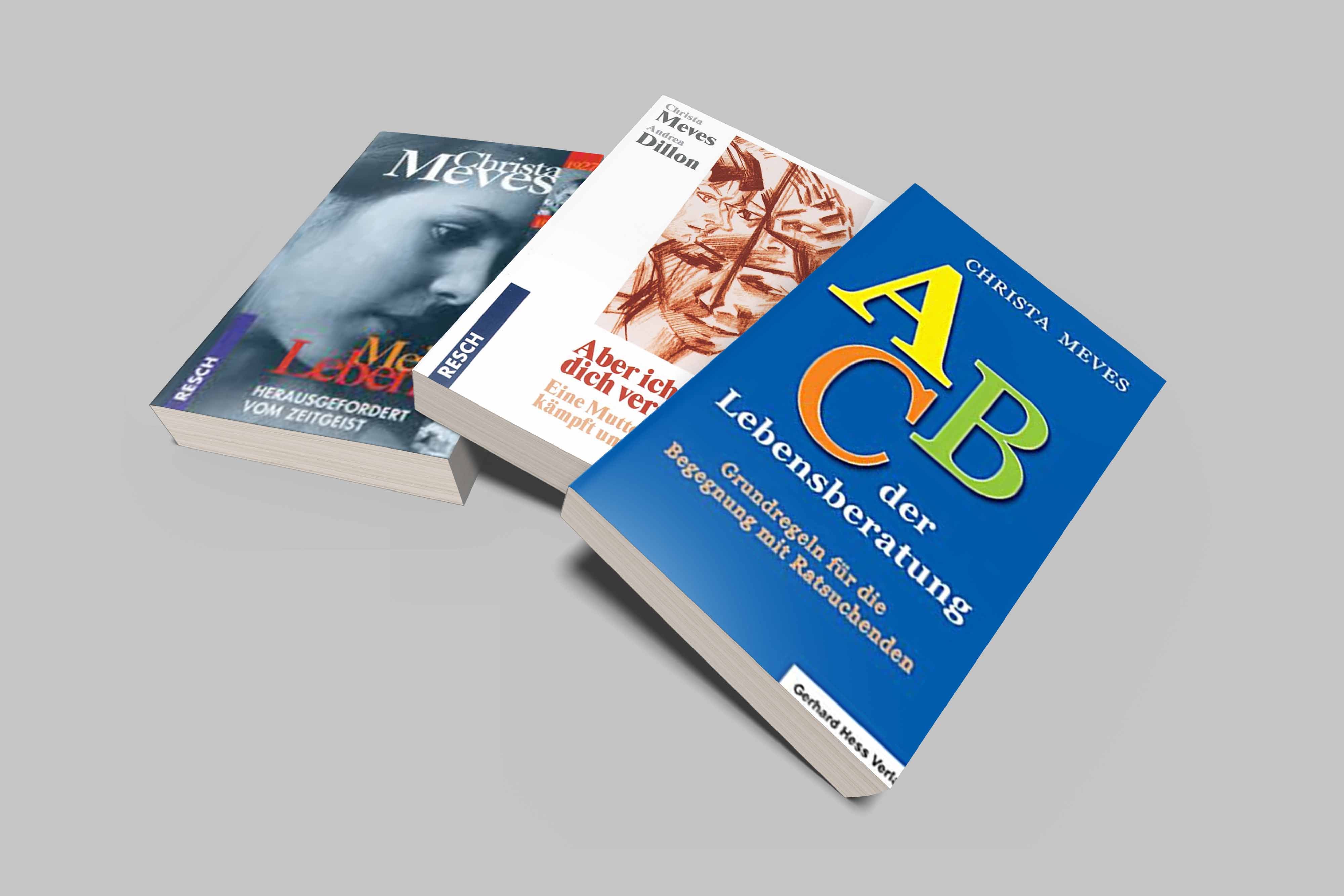 Drei Bücher von Christa Meves, darunter das Werk 